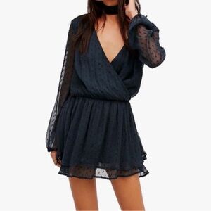 Free People Holly Dhalia Polka Dot Dress
